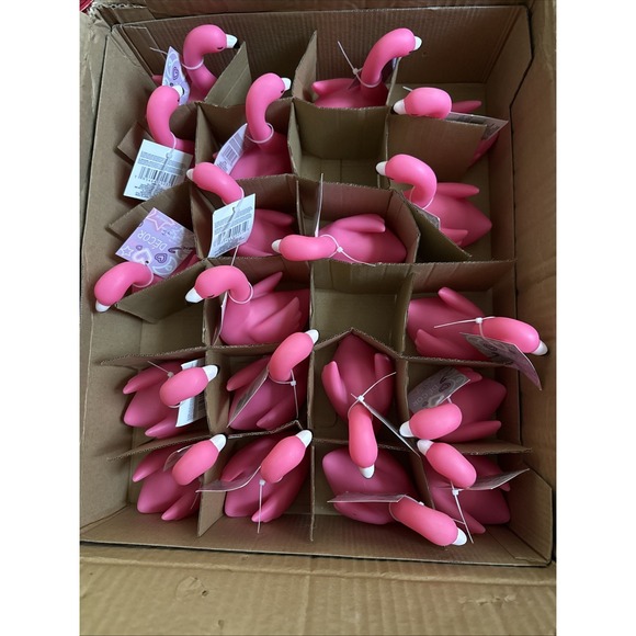 Lot Of 19- Pink Lighted Light Up Flamingo. 4" X 4"-Brand New - Picture 9 of 11